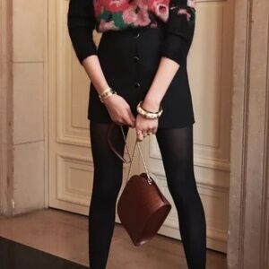 Sezane Black COLINE skirt